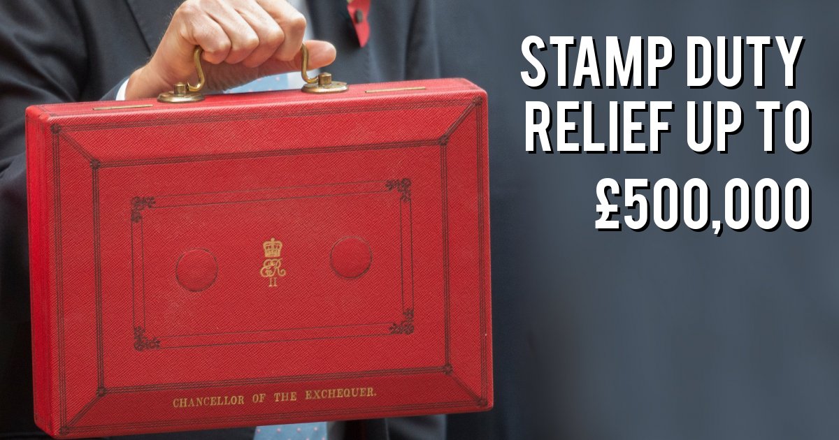 Stamp duty relief up to £500,000