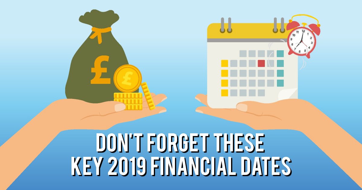 Don't forget these Key 2019 Financial Dates